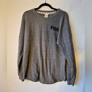 PINK Victoria's Secret Gray Women's Sweater / Long Sleeve Small